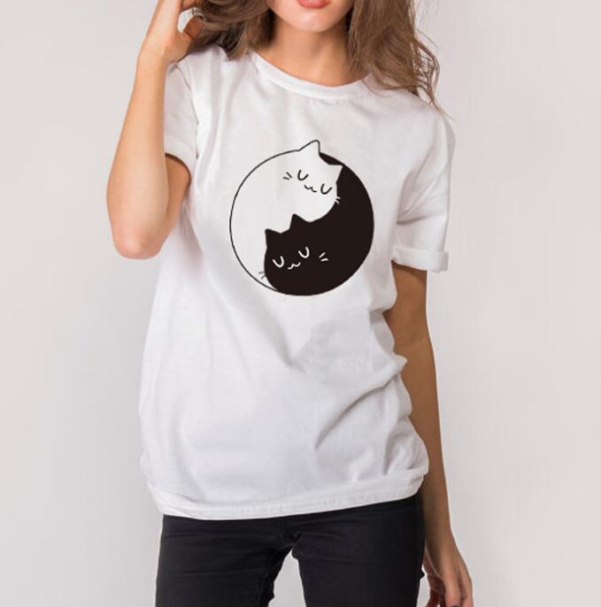 Playful Letter Print T-Shirt - Harajuku Style