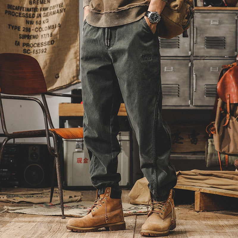 Harajuku Style Oversized Retro Work Pants for Men