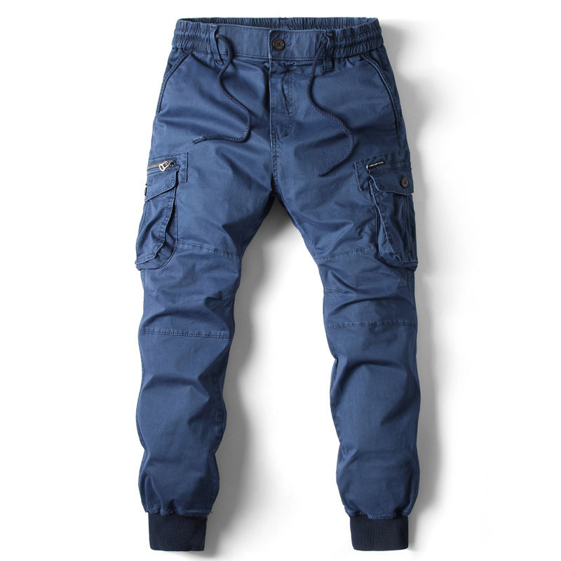 Harajuku Style Elastic Cuff Pants for Men - Plus Size Casual Trousers