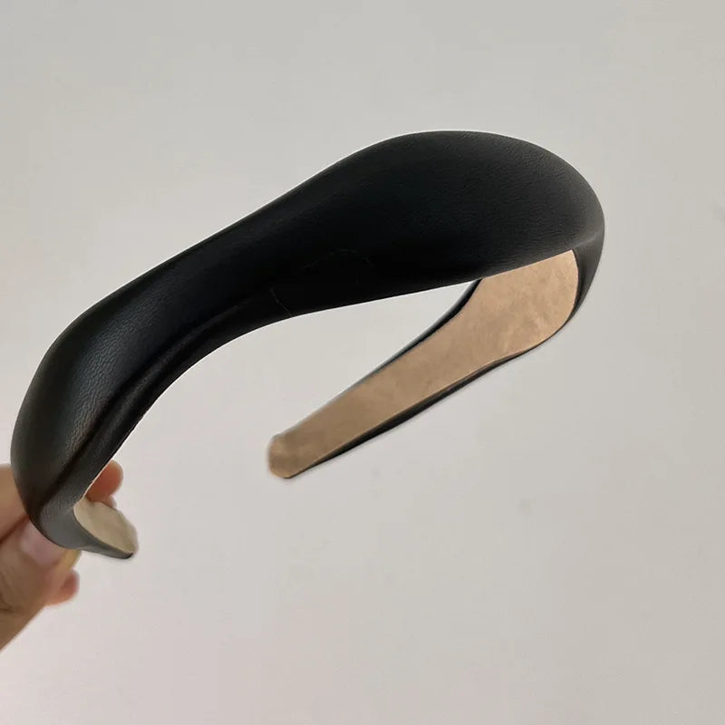 Vintage Irregular Solid Leather Hair Hoop Headband