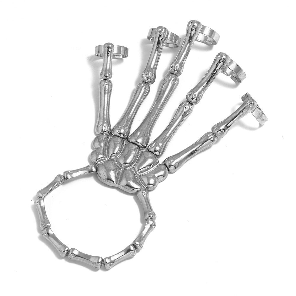 Punk Skull Bone Adjustable Bracelet - Harajuku Style