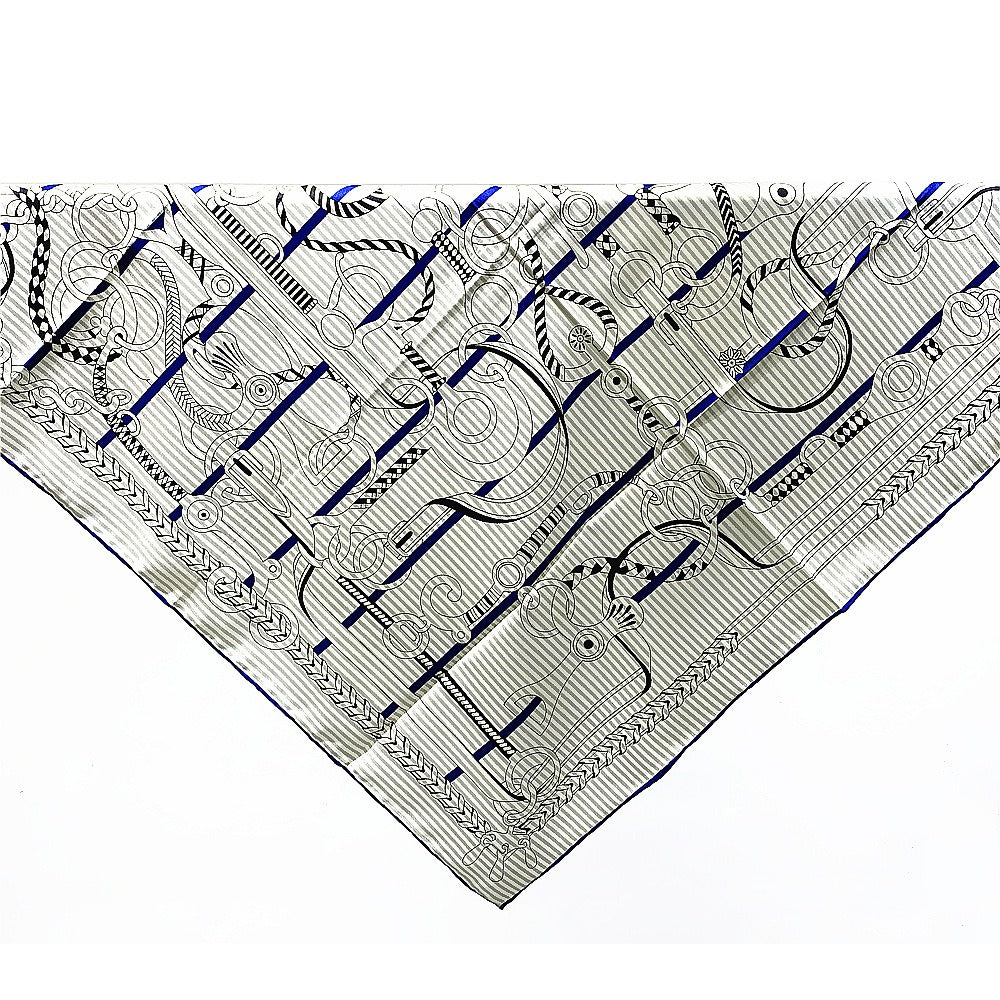 90cm Handmade Curled Edge Lock Chain Women's Scarf