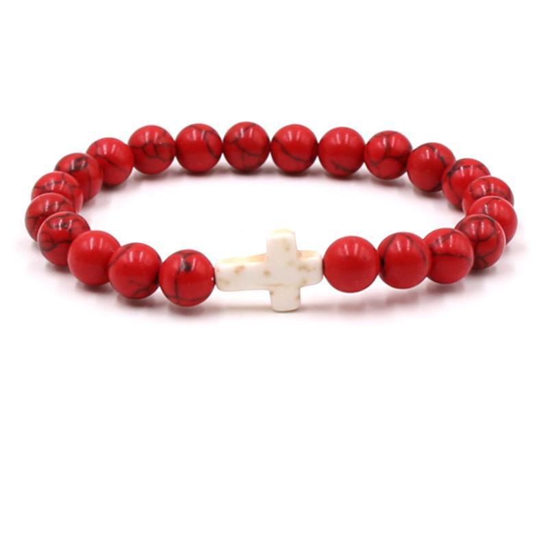 Harajuku Style Bead Jewelry Cross Bracelet