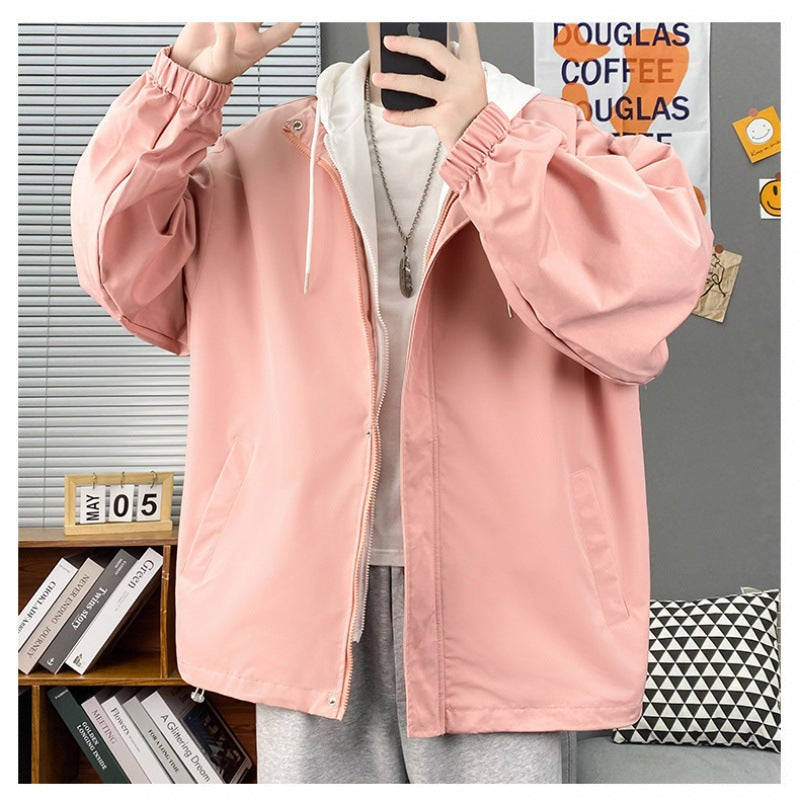 Autumn Breathable Hooded Bomber Jacket for Men