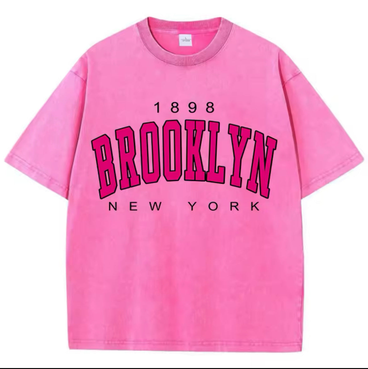 Washed Loose Top for Women — Harajuku Street-Style Oversized Cotton Tee