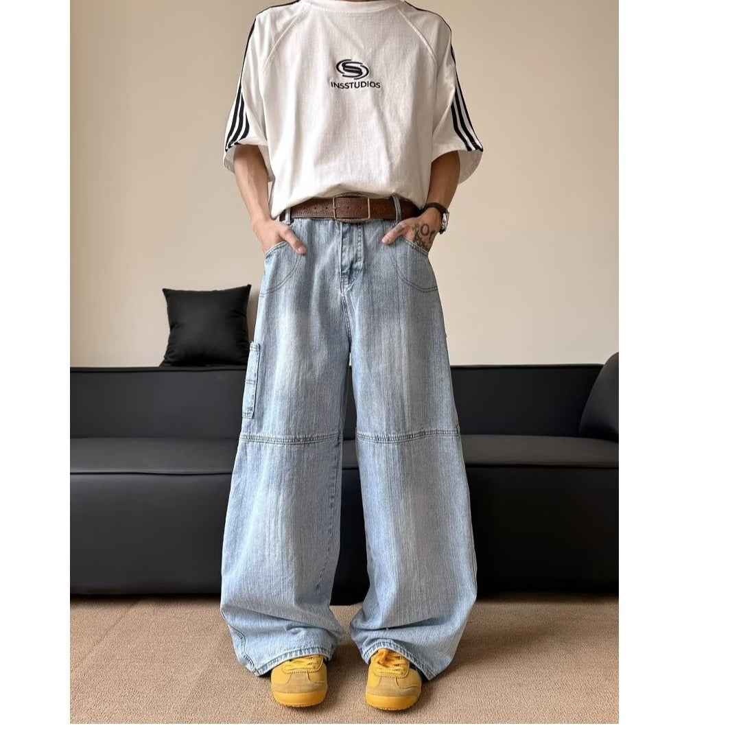 Casual Wide Leg Straight Leg Micro Flared Pants