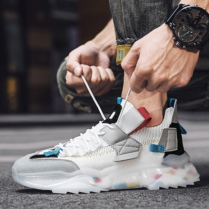 Men's Casual Breathable Thick Sole Harajuku Sneakers