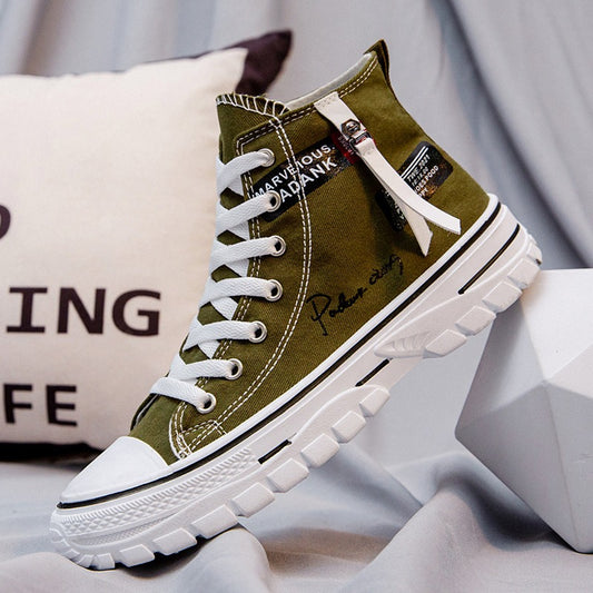 Harajuku Style Breathable Canvas Shoes for Men