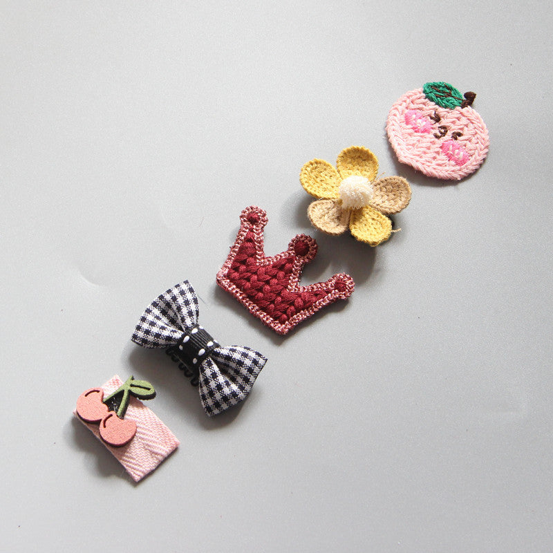 Children's Girls Hair Clip Headwear Crown Japanese Little Princess Hair Ornament Baby Hair Clip Set