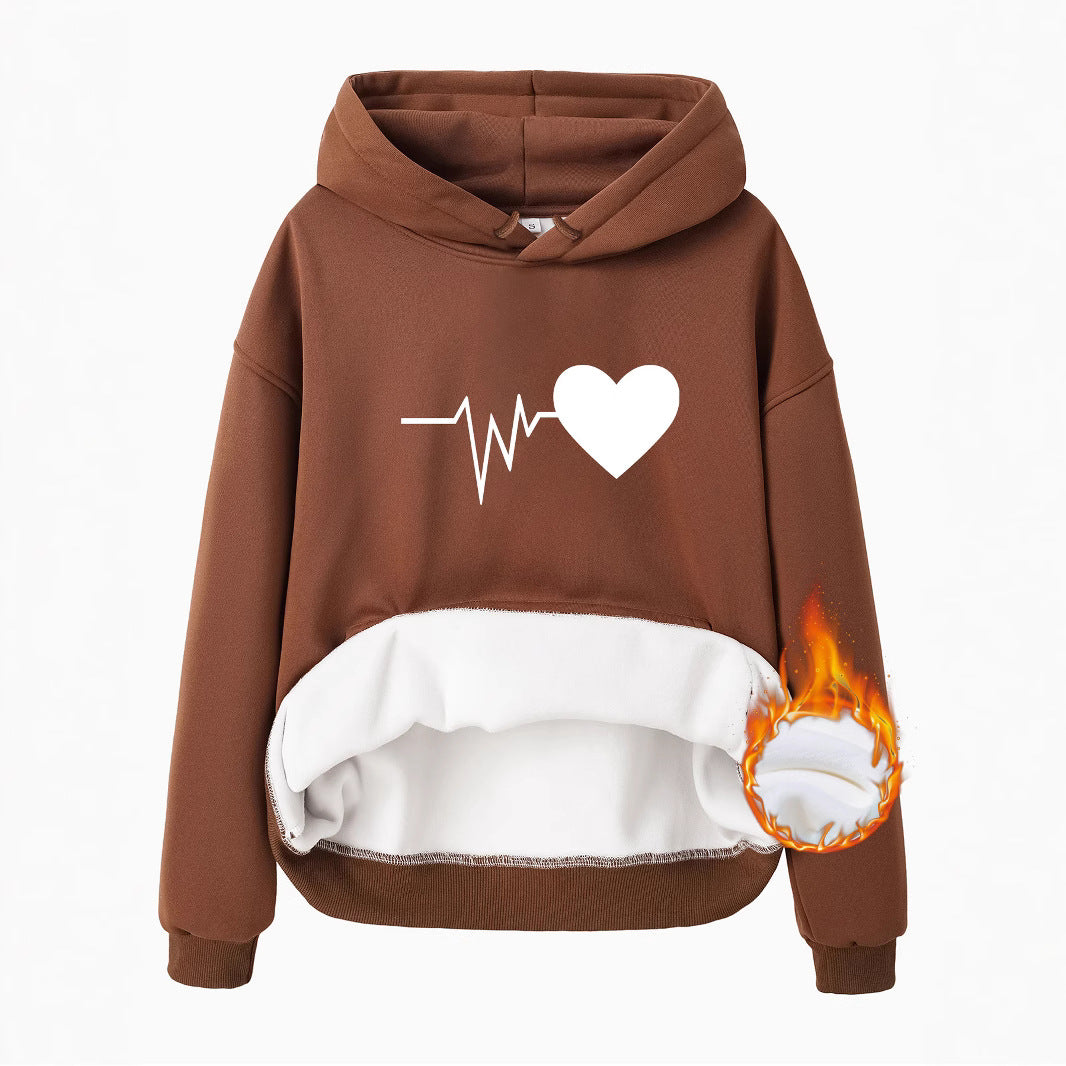 Thick Textured Heart-Shaped Love Print