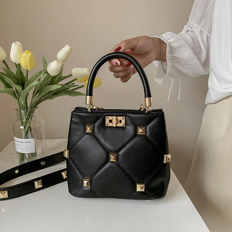 Rivet Bucket Bag - Stylish Women's Summer Handbag