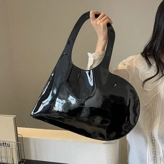 Creative Heart-Shaped PU Shoulder Bag
