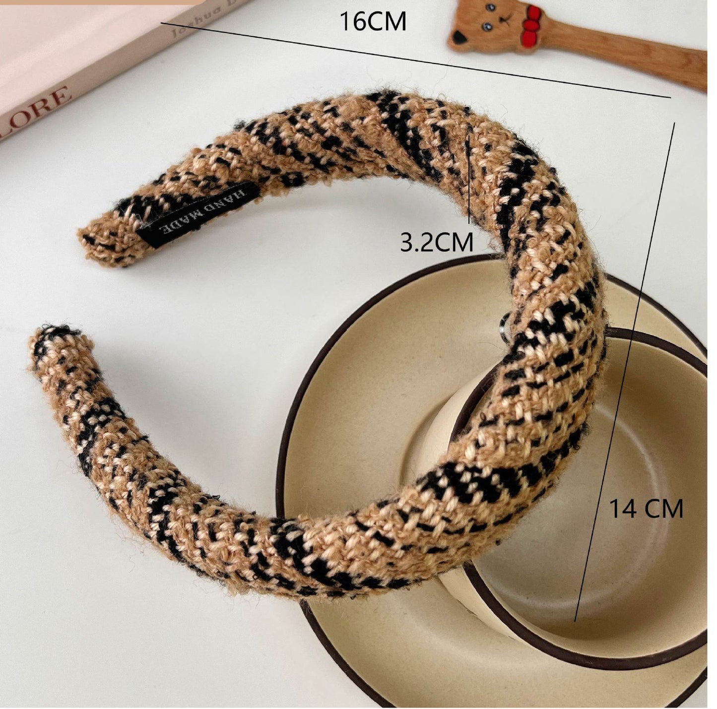 Coffee Color High Skull Top Hair Hoop