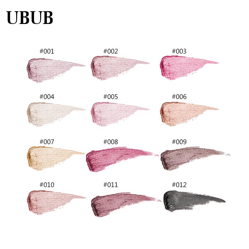 12 Colors Playful Glitter Metallic Lip Gloss - Waterproof & Moisturizing