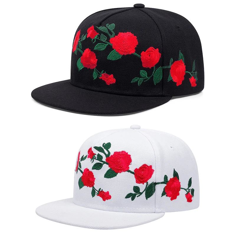 Harajuku Style Cotton Embroidered Hip Hop Adjustable Hat
