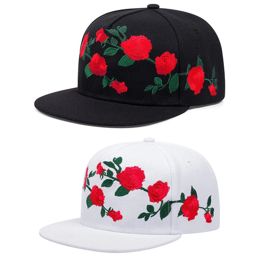 Harajuku Style Cotton Embroidered Hip Hop Adjustable Hat