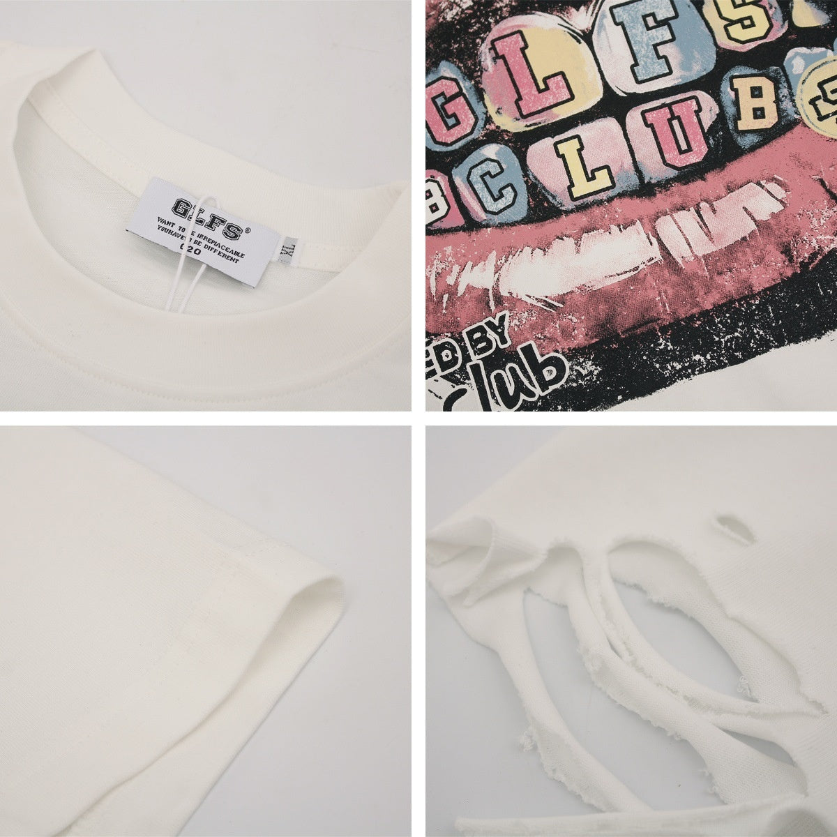 Unique Red Lip Letter T-Shirt - Harajuku Style