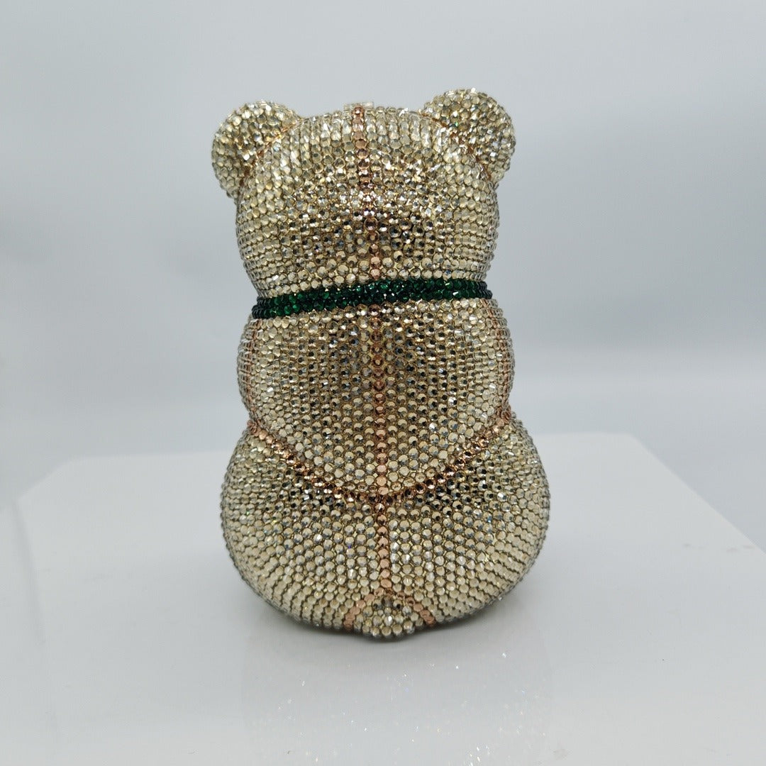 Little Bear Diamond Dinner Bag - Light Luxury Handbag