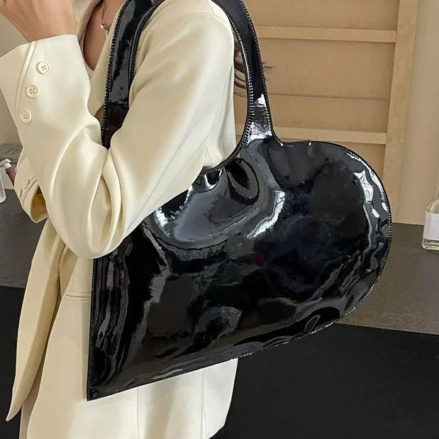 Creative Heart-Shaped PU Shoulder Bag