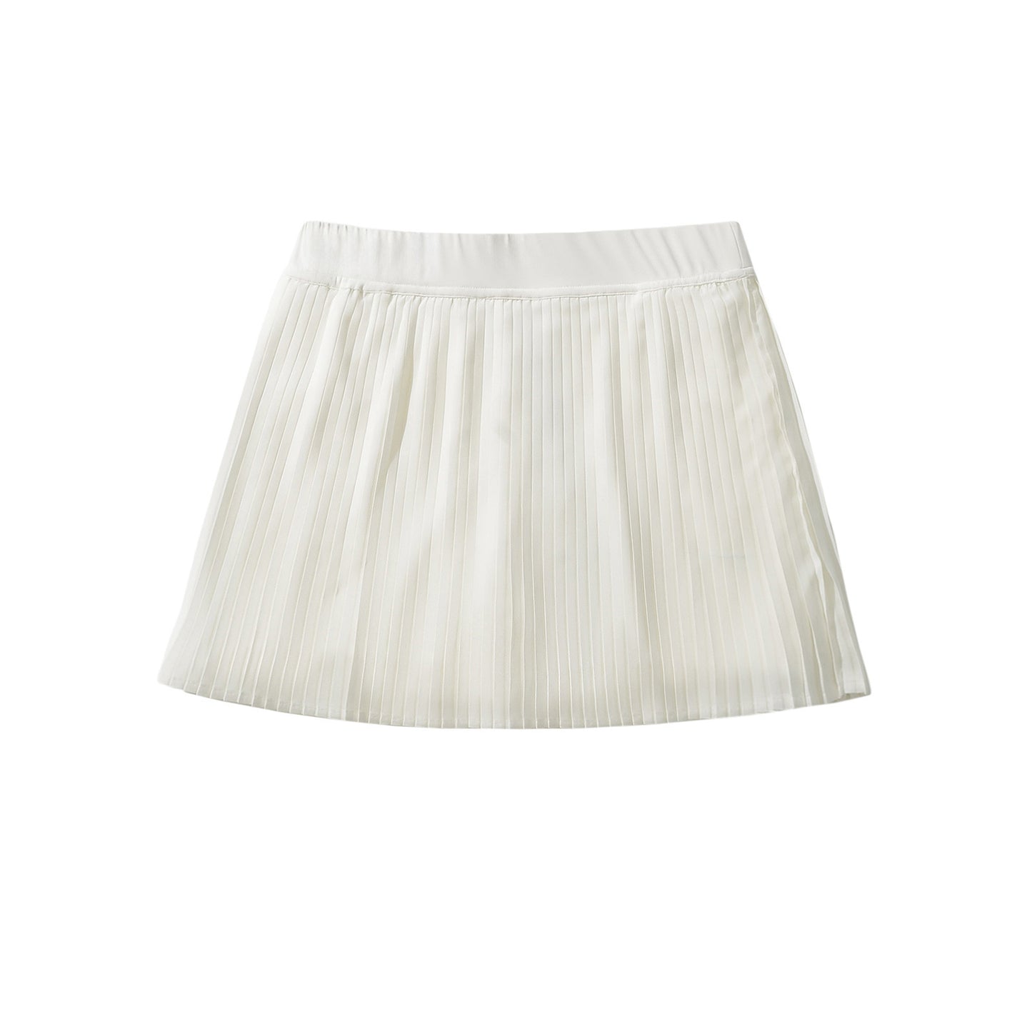 High-Waisted Accordion Pleated Half Body Skirt Tennis Skirt