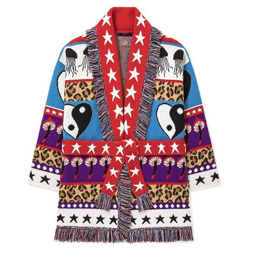 Yin Yang Hearts Cardigan Sweater for Women
