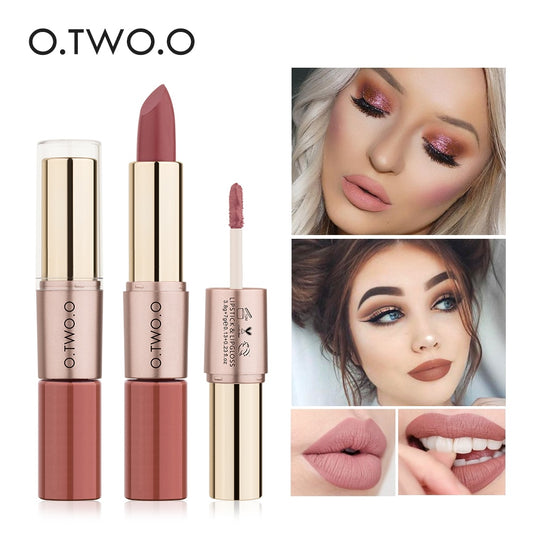 12 Colors Harajuku Style Lipstick & Gloss Set