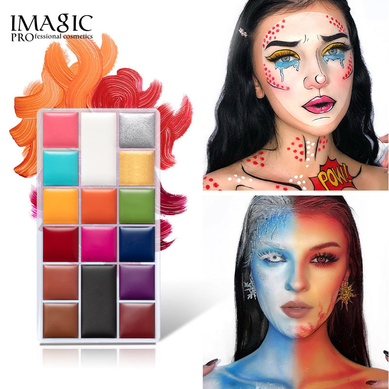 16 Color Waterproof Body Painting Palette for Harajuku Style