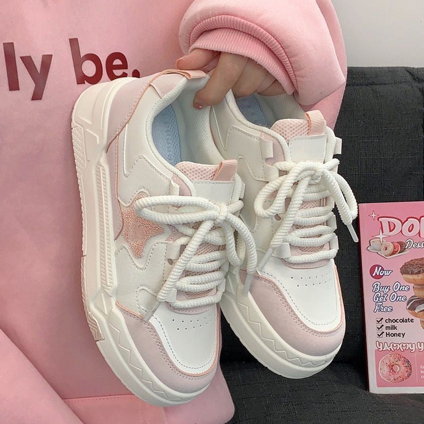 Harajuku Style Little White Canvas Shoes