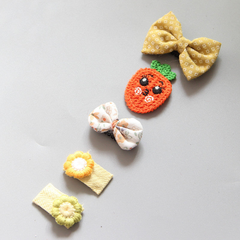 Children's Girls Hair Clip Headwear Crown Japanese Little Princess Hair Ornament Baby Hair Clip Set