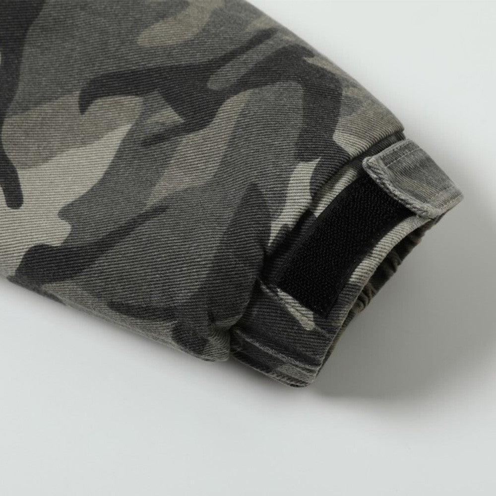 Camouflage Cotton Coat Hooded Jacket