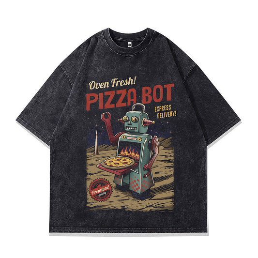Men's Oversized Harajuku Style Washed Faded T-Shirt