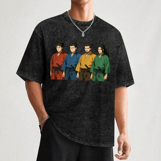Blades of the Four Winds Vintage Wash Off Shoulder Tee