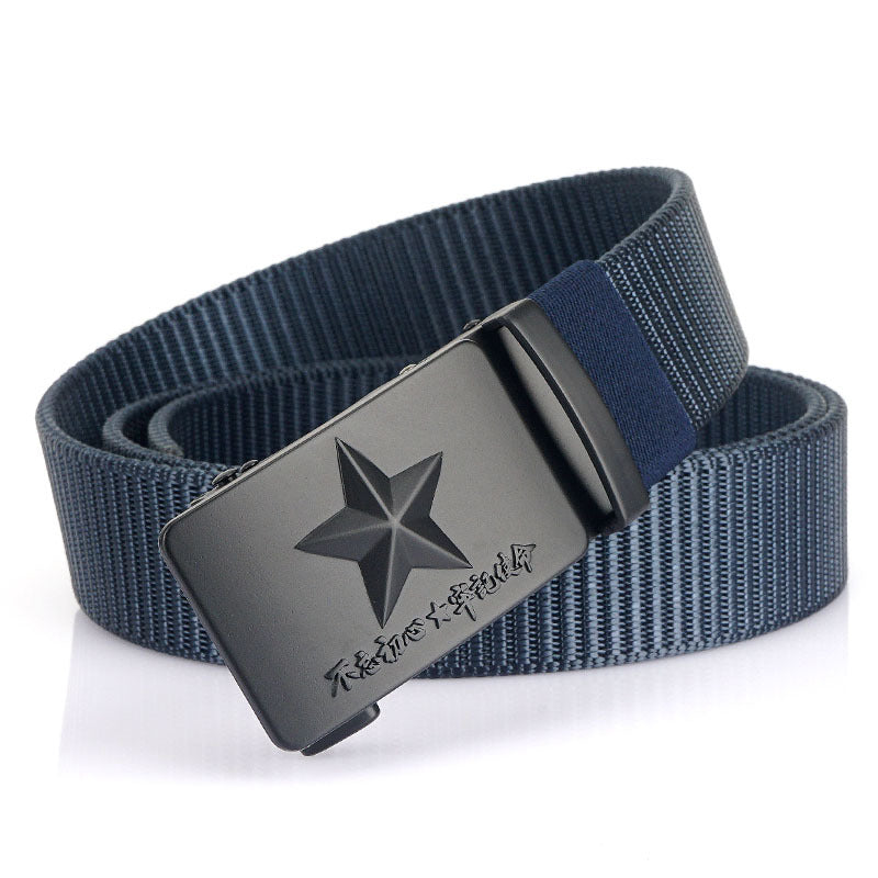 Harajuku Style Men's Adjustable Canvas Wide Belt