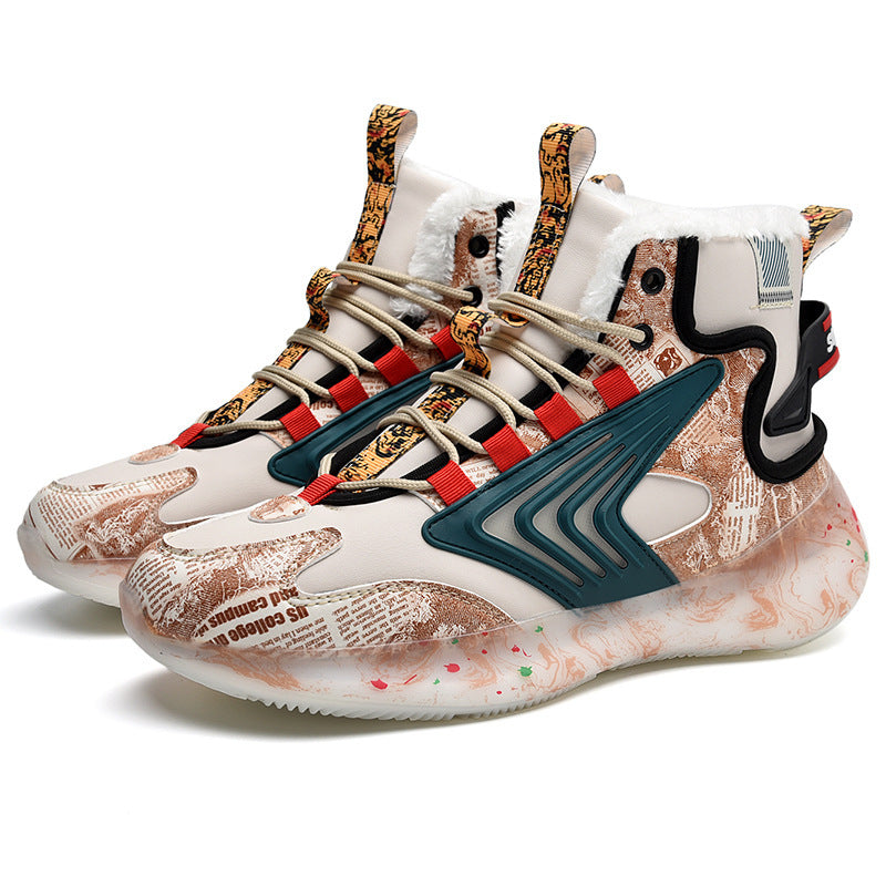 Men's Graffiti High-Top Luminous Running Shoes