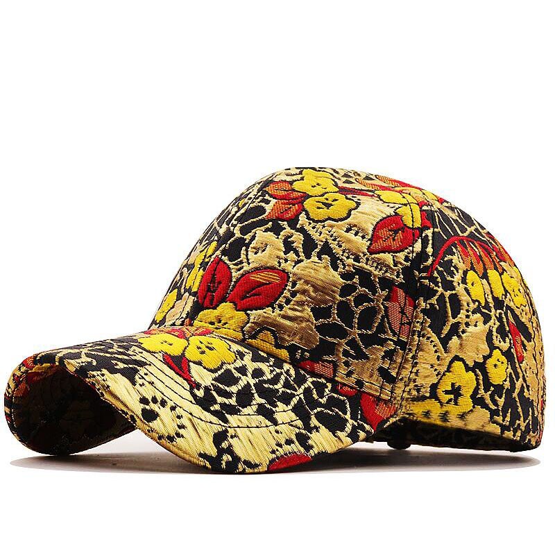 Harajuku Style Embroidered Flower Baseball Cap