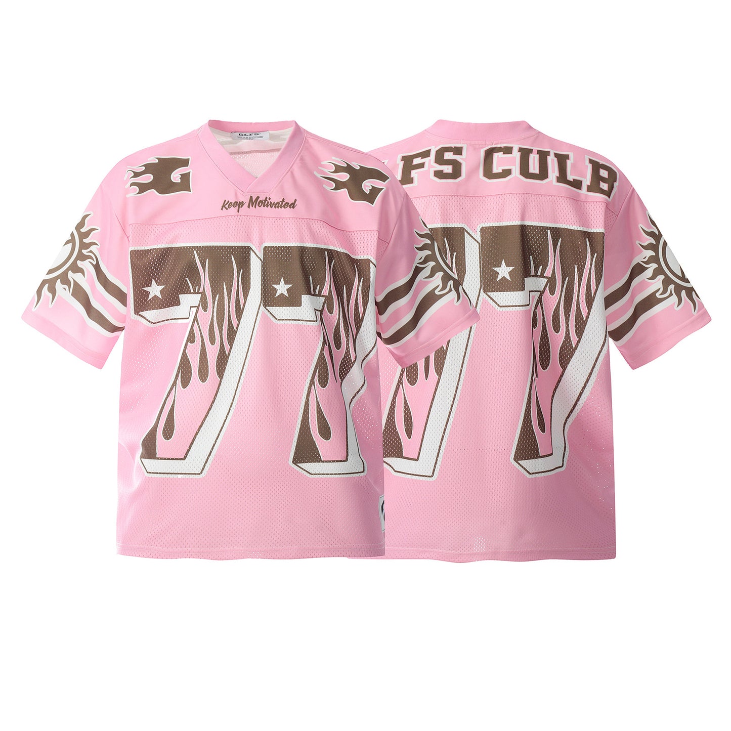 Retro V-Neck Unisex Sports Tee - Harajuku Style
