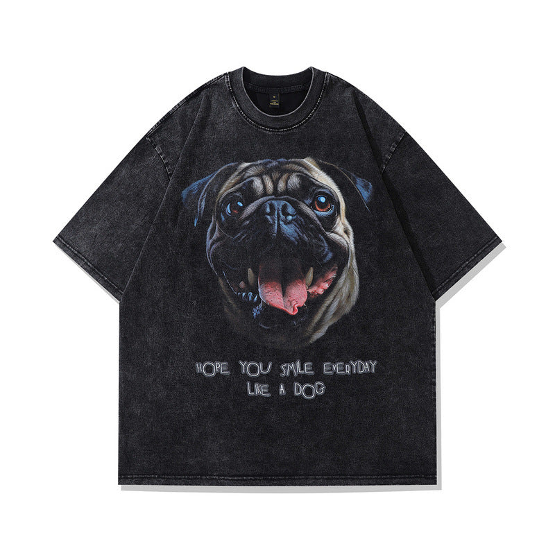 Men's Retro Rock Print T-Shirt - American Punk Style