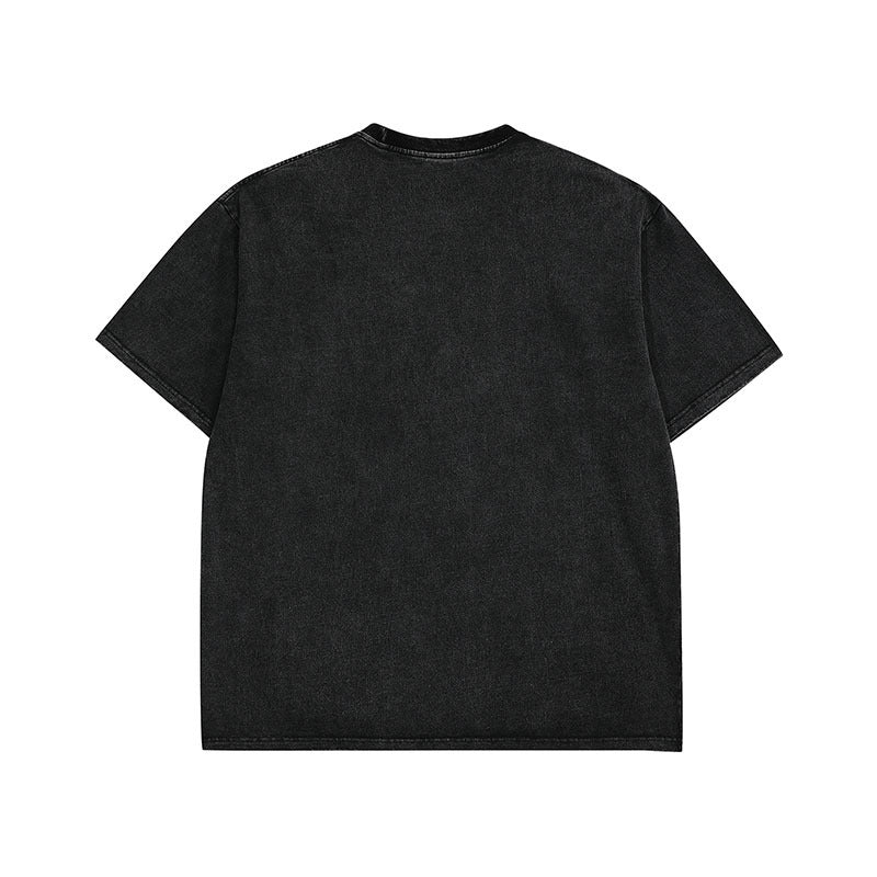 Vintage Retro Cartoon Print Short Sleeve T-Shirt