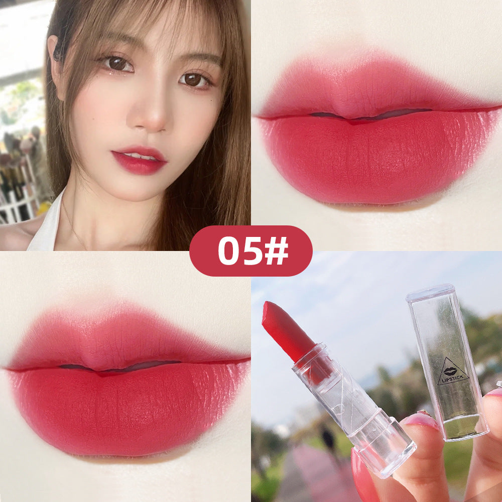 Playful Peach Pink Matte Lipstick - Harajuku Style