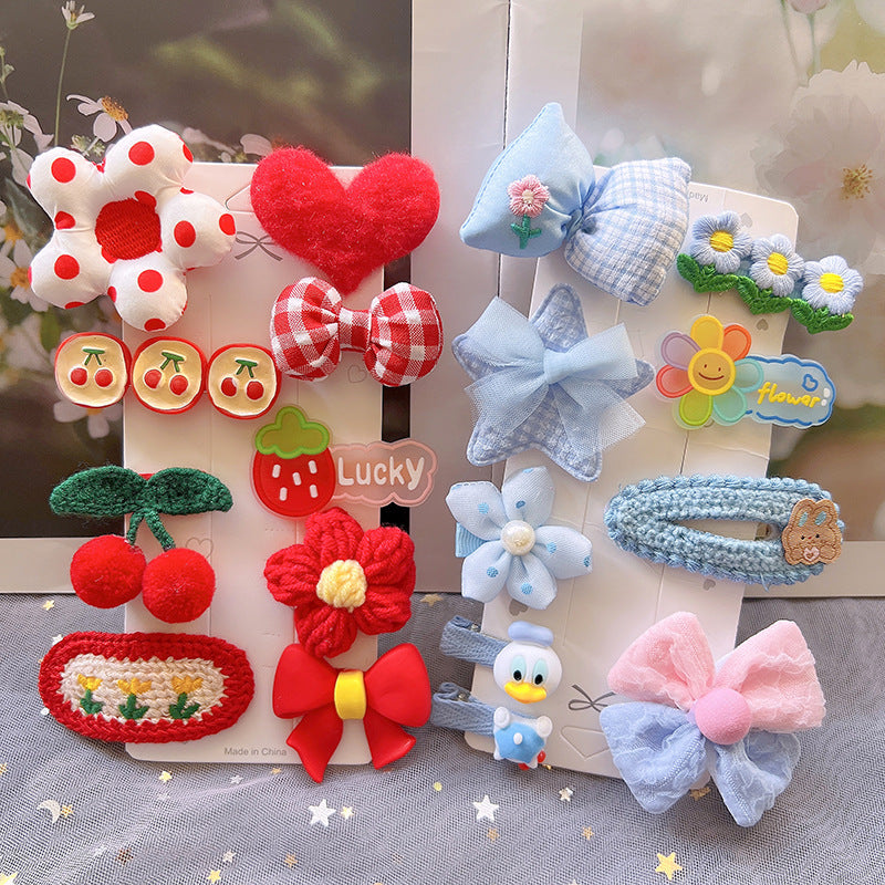 Children's Plush Hair Clip - New Autumn and Winter Hair Accessories for Little Girls - Cute Headwear