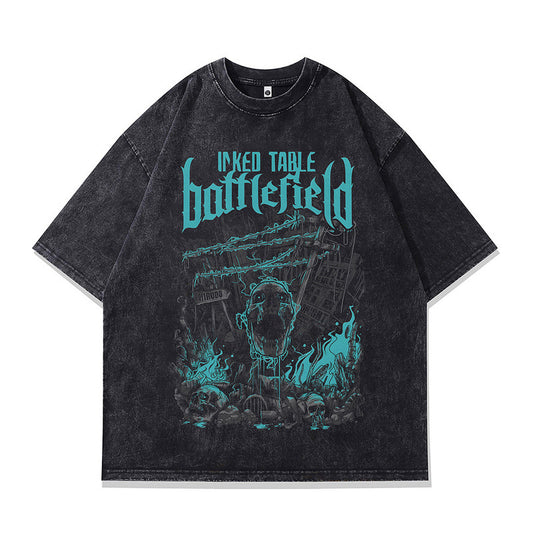 Harajuku Style Skull Demon Cotton Tee
