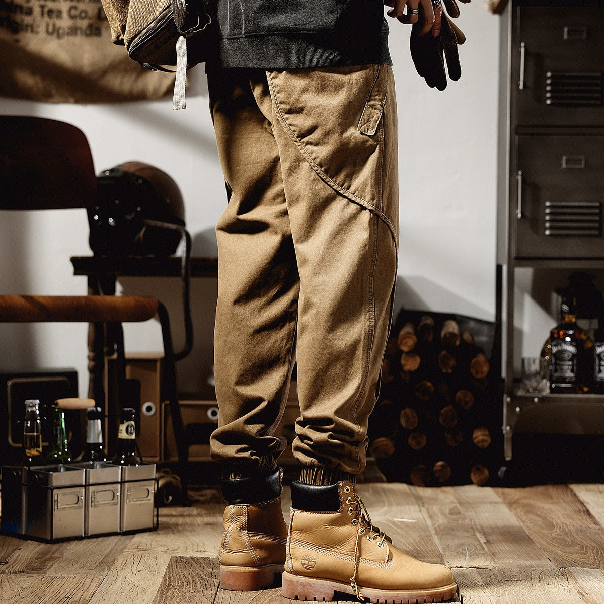 Harajuku Style Loose Straight Leg Casual Work Suit Pants