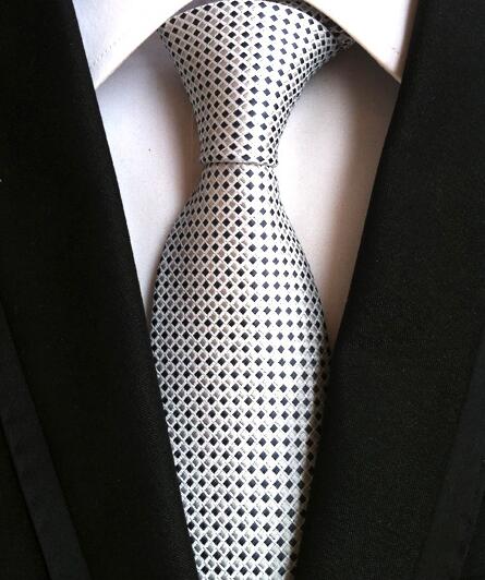 Classic Yellow & Navy Blue Striped Silk Tie