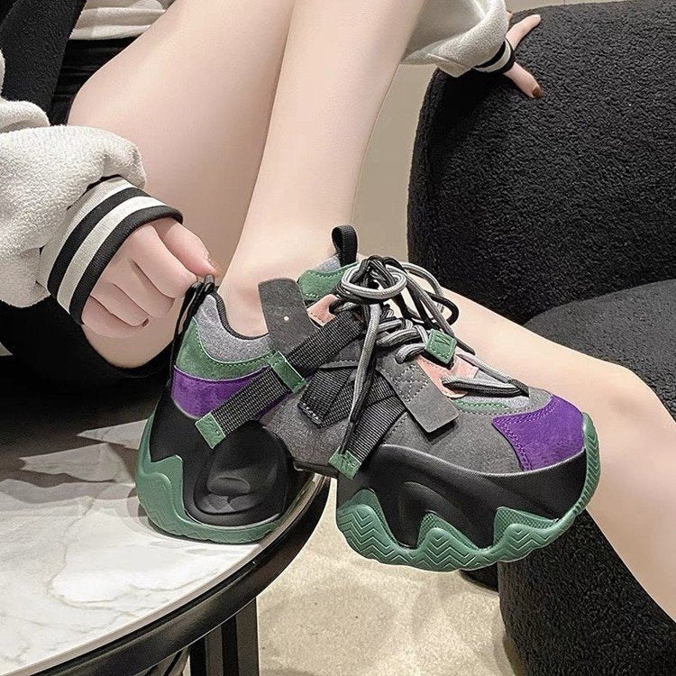 Playful Height-Boosting Women's Sports Shoes