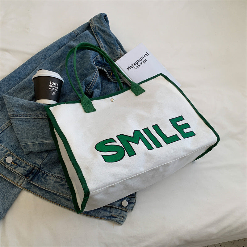 Harajuku Style Large Capacity Tote Bag - Fashionable & Portable