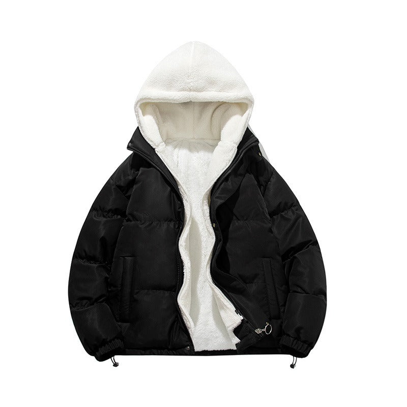 Men's Harajuku Style Hooded Cotton Jacket