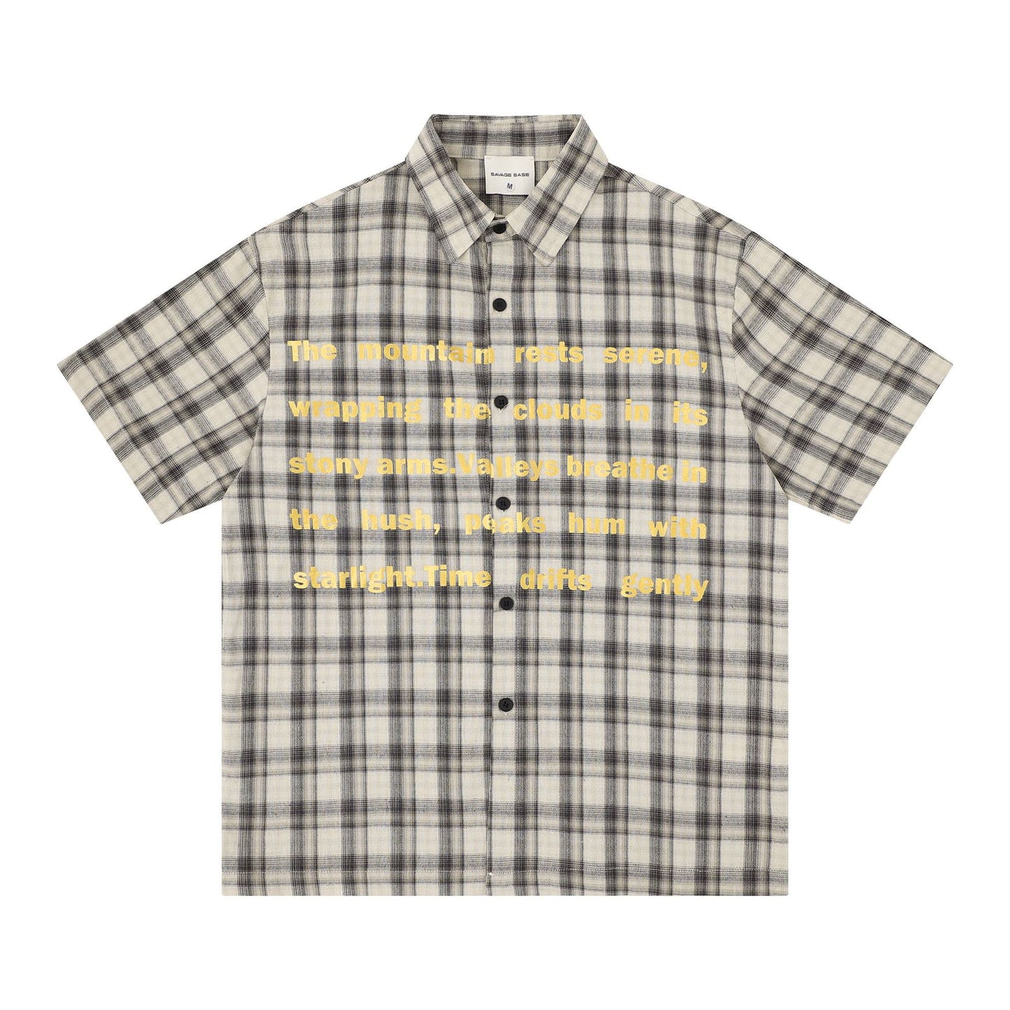 English Poetry Printed Short-Sleeved Shirt — Harajuku Street Style Tee