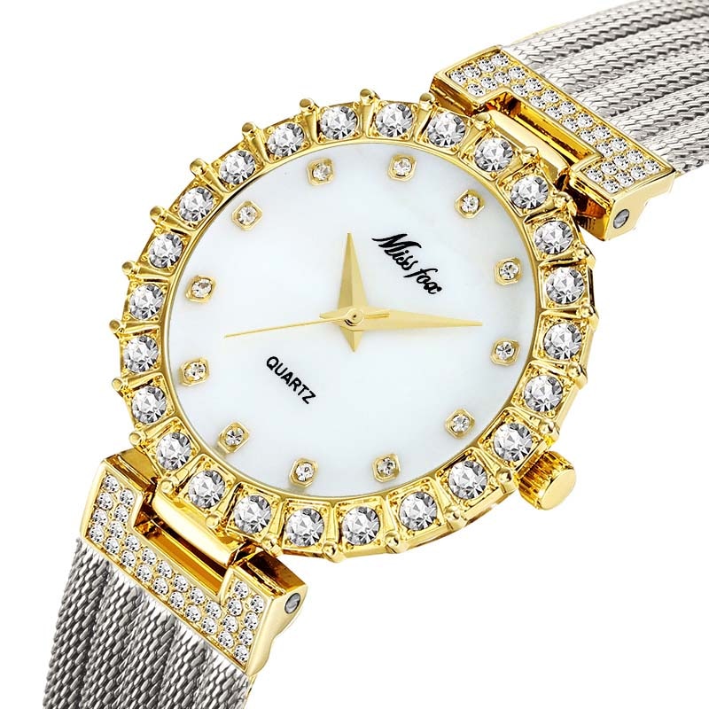 Luxury Diamond Women’s Watch - Waterproof Bracelet Style