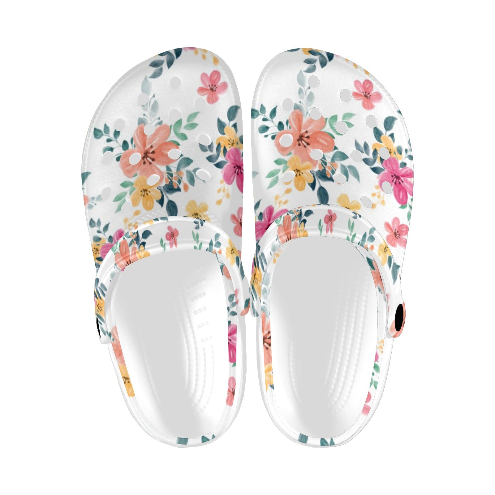 Floral Pattern Print Adults Clogs