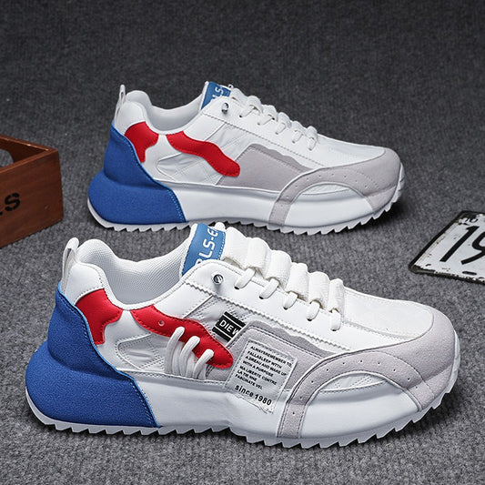 Harajuku-Style Men's Low Top Leather Sports Shoes
